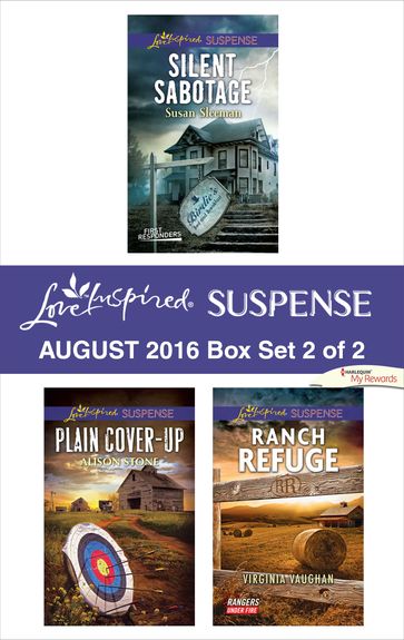 Harlequin Love Inspired Suspense August 2016 - Box Set 2 of 2 - Alison Stone - Susan Sleeman - Virginia Vaughan
