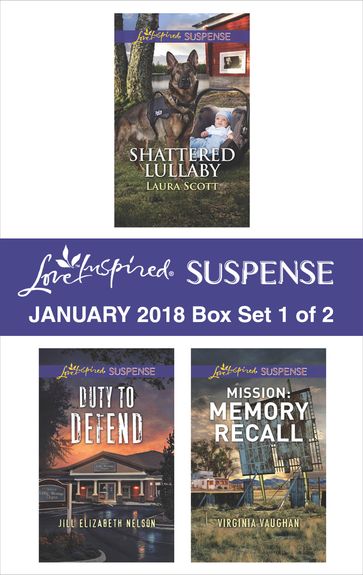 Harlequin Love Inspired Suspense January 2018 - Box Set 1 of 2 - Jill Elizabeth Nelson - Laura Scott - Virginia Vaughan