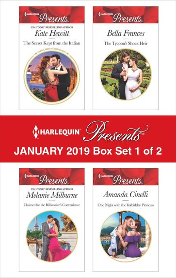 Harlequin Presents January 2019 - Box Set 1 of 2 - Amanda Cinelli - Bella Frances - Kate Hewitt - Melanie Milburne