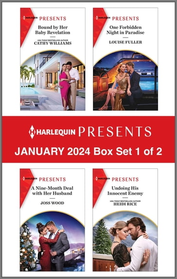 Harlequin Presents January 2024 - Box Set 1 of 2 - Cathy Williams - Louise Fuller - Joss Wood - Heidi Rice