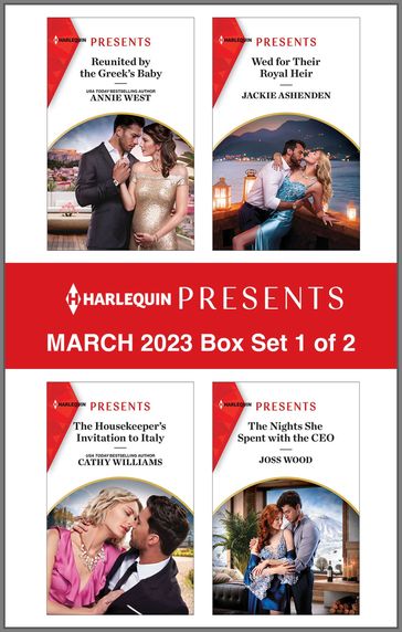 Harlequin Presents March 2023 - Box Set 1 of 2 - Annie West - Jackie Ashenden - Cathy Williams - Joss Wood