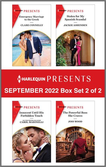 Harlequin Presents September 2022 - Box Set 2 of 2 - Clare Connelly - Jackie Ashenden - Carol Marinelli - Joss Wood