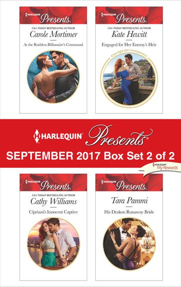 Harlequin Presents September 2017 - Box Set 2 of 2 - Carole Mortimer - Cathy Williams - Kate Hewitt - Tara Pammi