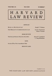 Harvard Law Review: Volume 131, Number 7 - May 2018