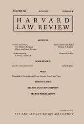 Harvard Law Review: Volume 128, Number 8 - June 2015