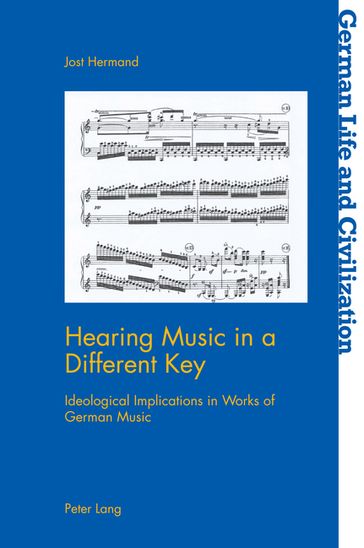 Hearing Music in a Different Key - Kristopher Imbrigotta - Jost Hermand