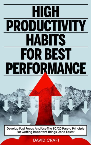 High Productivity Habits For Best Performance: Develop Fast Focus And Use The 80 20 Pareto Principle For Getting Important Things Done Faster - David Craft