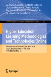 Higher Education Learning Methodologies and Technologies Online