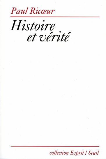 Histoire et Vérité - Paul Ricoeur