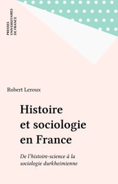 Histoire et sociologie en France