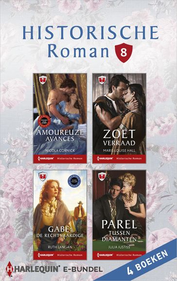 Historische roman e-bundel 8 (4-in-1) - Deborah Hale - Julia Justiss - Marie-Louise Hall - Nicola Cornick - Ruth Langan - Susan Mallery