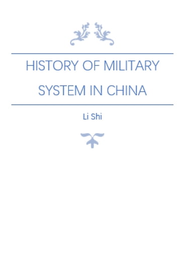 History of Military System in China - Zhi Dao