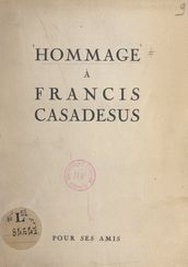 Hommage à Francis Casadesus