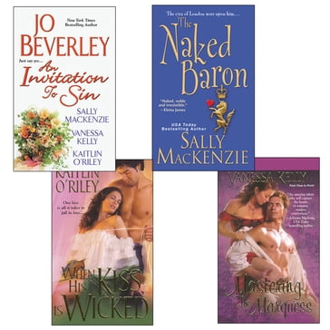 Hot Historicals Bundle with An Invitation to Sin, The Naked Baron, When His Kiss Is Wicked, & Mastering the Marquess - Jo Beverley - O