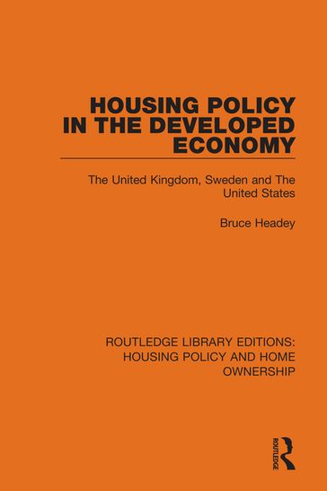 Housing Policy in the Developed Economy - Bruce Headey