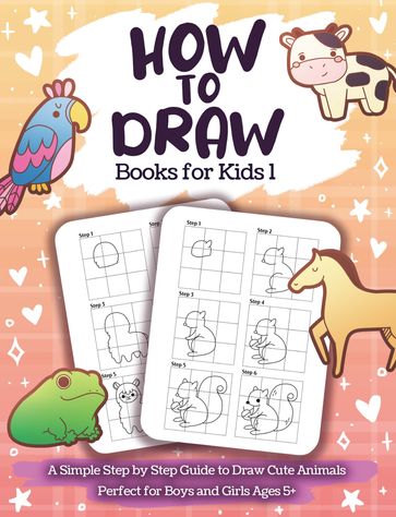 How to Draw Books for Kids 1 - Kiz Wakufun