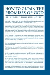 How to Obtain the Promises of God