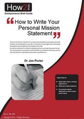 How to Write Your Personal Mission Statement