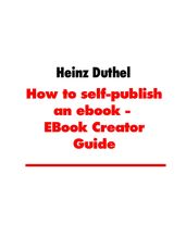 How to self-publish an ebook - EBook Creator Guide