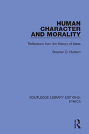 Human Character and Morality - Stephen D. Hudson