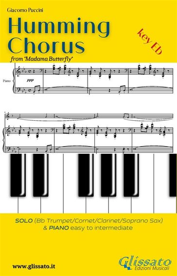 Humming Chorus - Bb Solo instr. and Piano (Key Eb) - Giacomo Puccini