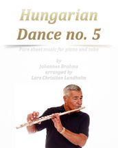 Hungarian Dance no. 5 Pure sheet music for piano and tuba by Johannes Brahms arranged by Lars Christian Lundholm