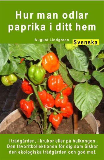 Hur man odlar paprika i ditt hem. I trädgarden, i krukor eller pa balkongen - August Lindgreen