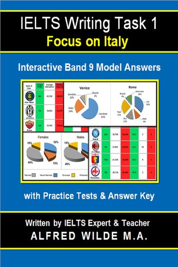 IELTS Writing Task 1 Interactive Model Answers & Practice Tests (Focus on Italy) - Alfred Wilde M.A.