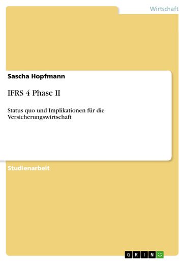 IFRS 4 Phase II - Sascha Hopfmann