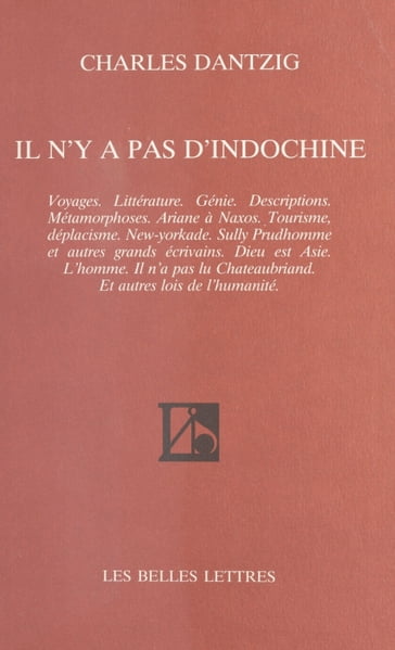 Il n'y a pas d'Indochine - Charles Dantzig