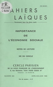 Importance de l économie sociale