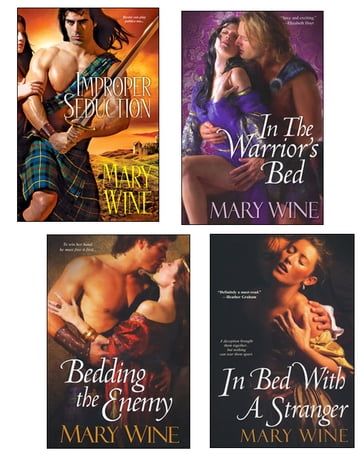 Improper Seduction Bundle with In the Warrior's Bed, Bedding the Enemy, & In Bed with A Stranger - Mary Wine
