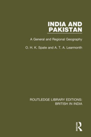 India and Pakistan - Oskar Hermann Khristian Spate - A.T.A. Learmonth