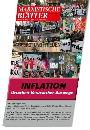 Inflation: Ursachen  Verursacher  Auswege - Lothar Geisler