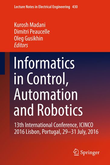 Informatics in Control, Automation and Robotics