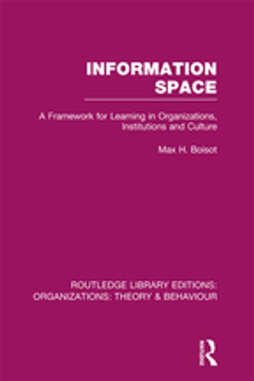 Information Space (RLE: Organizations) - Max Boisot