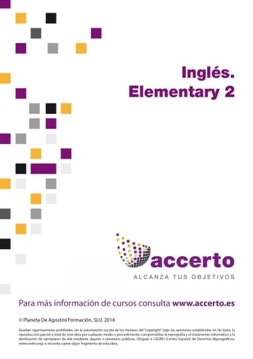 Inglés. Elementary 2 - Accerto