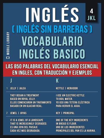 Inglés (Inglés Sin Barreras) Vocabulario Ingles Basico - 4 - JKL - Mobile Library