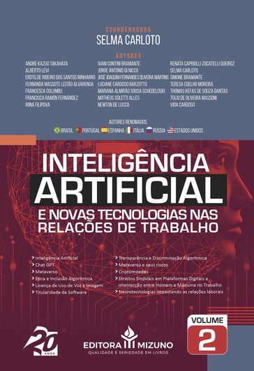 Inteligência Artificial e Novas Tecnologias nas Relações de Trabalho - Selma Carloto