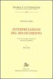 Interpretazioni del Rinascimento. 1.1938-1947