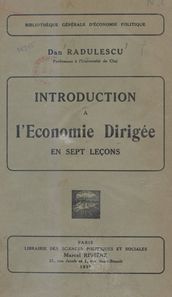 Introduction à l économie dirigée en sept leçons