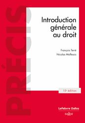 Introduction générale au droit 15ed