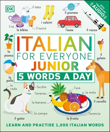 Italian for Everyone Junior 5 Words a Day - Dk