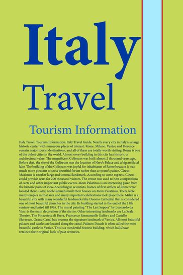 Italy Travel: Tourism Information - Jesse Russell
