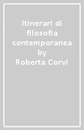 Itinerari di filosofia contemporanea