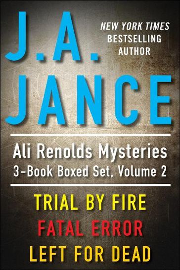 J.A. Jance's Ali Reynolds Mysteries 3-Book Boxed Set, Volume 2 - J.A. Jance