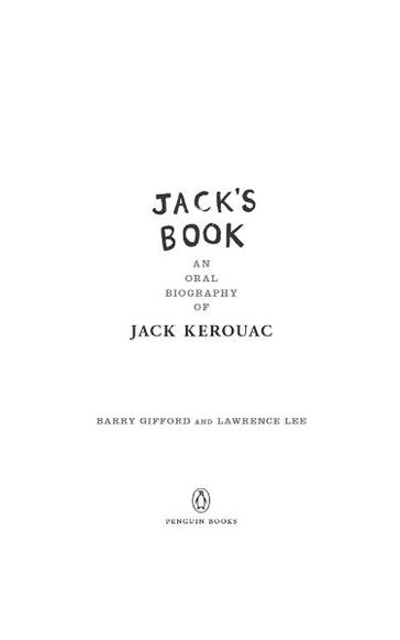 Jack's Book - Barry Gifford - Lawrence Lee