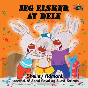 Jeg elsker at dele - Shelley Admont - KidKiddos Books