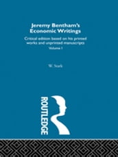 Jeremy Bentham s Economic Writings