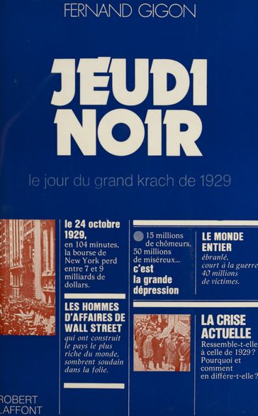 Jeudi noir - Fernand Gigon